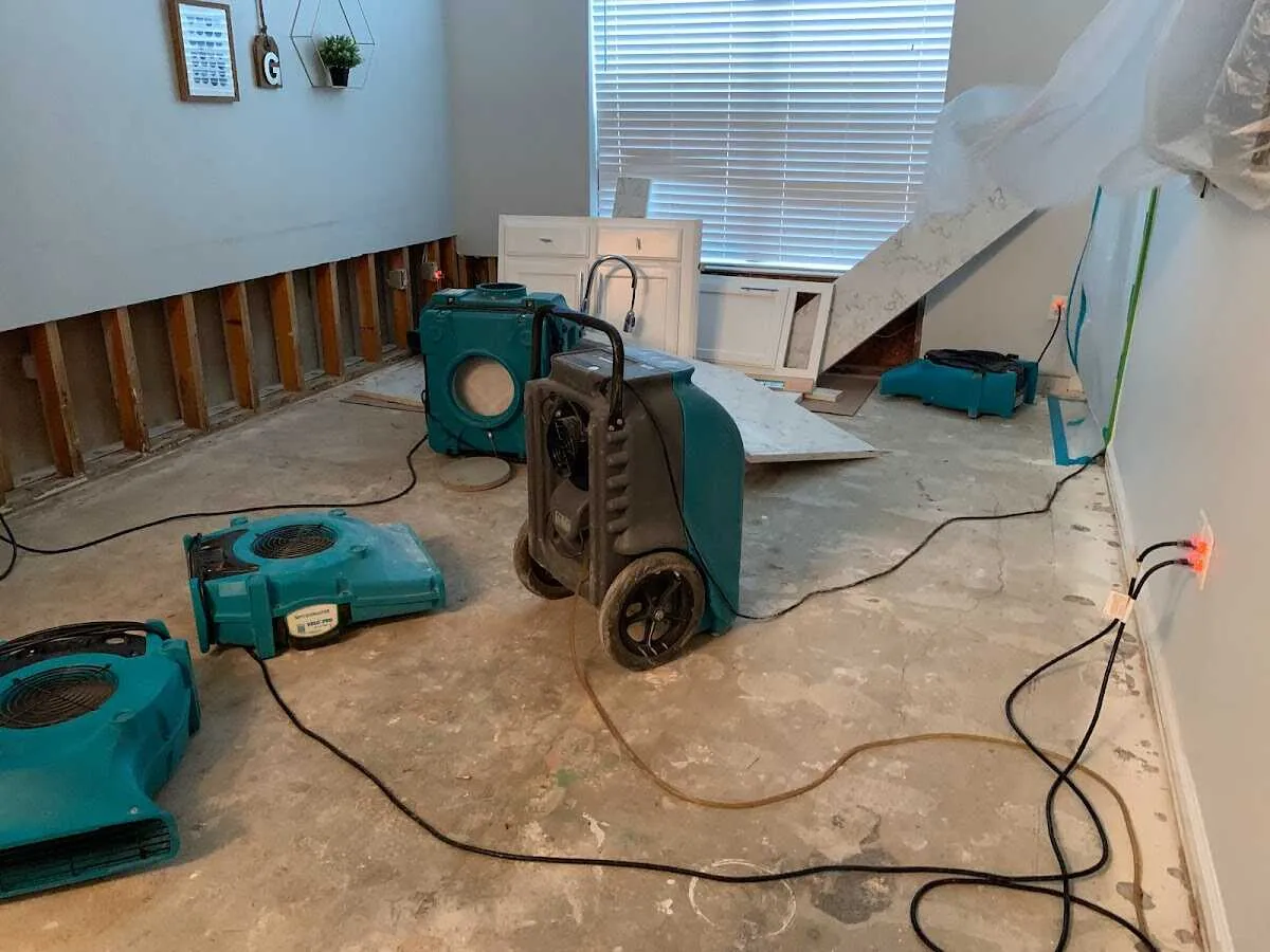 Dehumidifier in flood-cut room for Water Extraction & Removal in Hanover Park